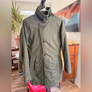 G-Star Raw Minor Classic Padded Slim Trench Coat Jacket Women's Size: S